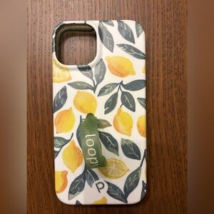 iPhone 13 Loopy Case Lemon Print